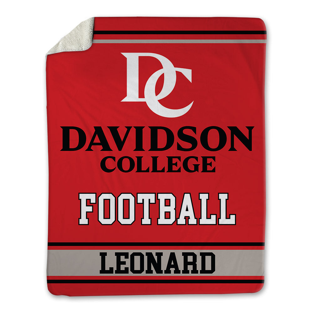 Davidson - NCAA Football : Michael Leonard - Blanket-0