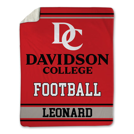 Davidson - NCAA Football : Michael Leonard - Blanket-0