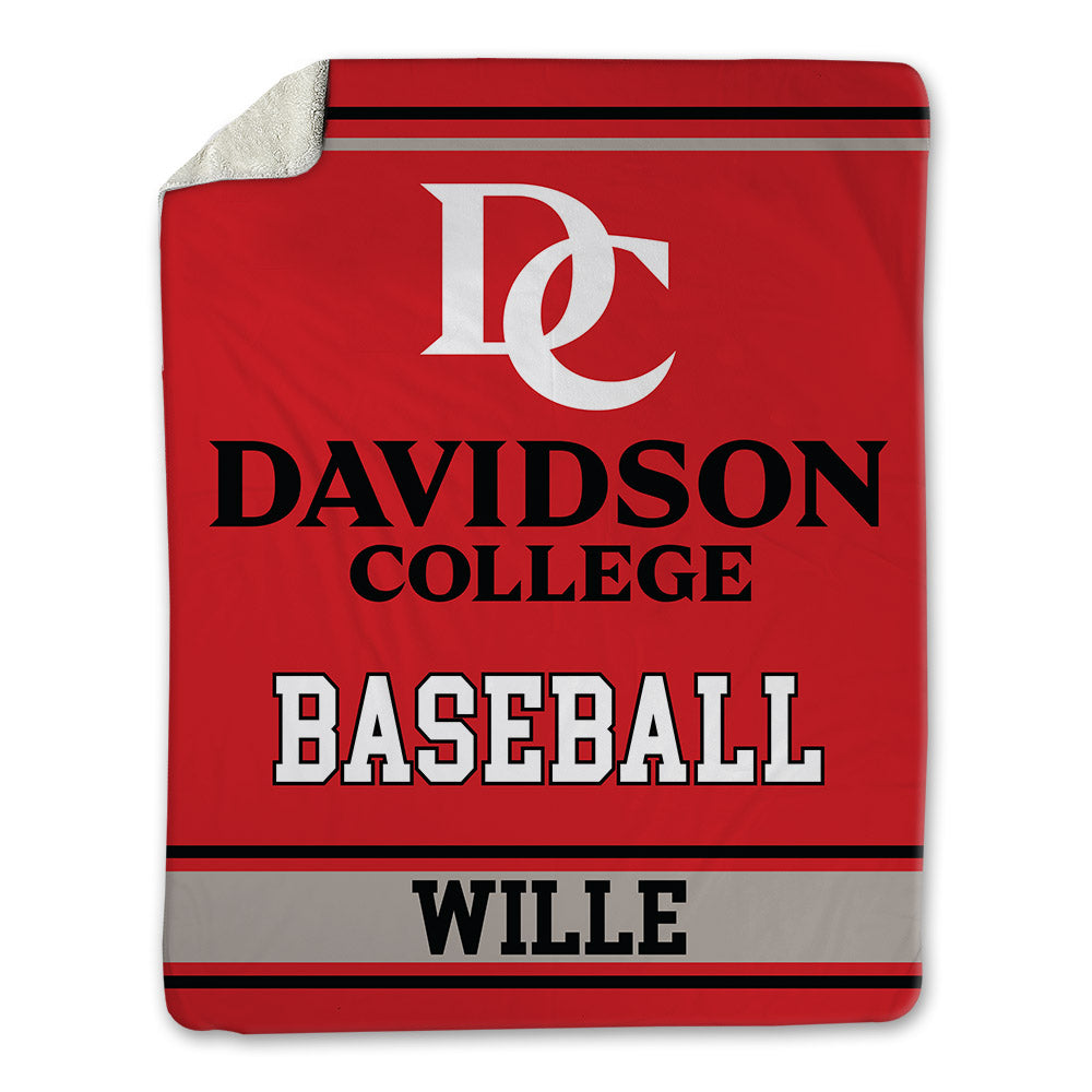 Davidson - NCAA Baseball : Tyler Wille - Blanket-0