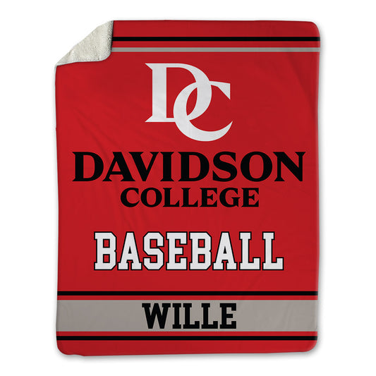 Davidson - NCAA Baseball : Tyler Wille - Blanket-0
