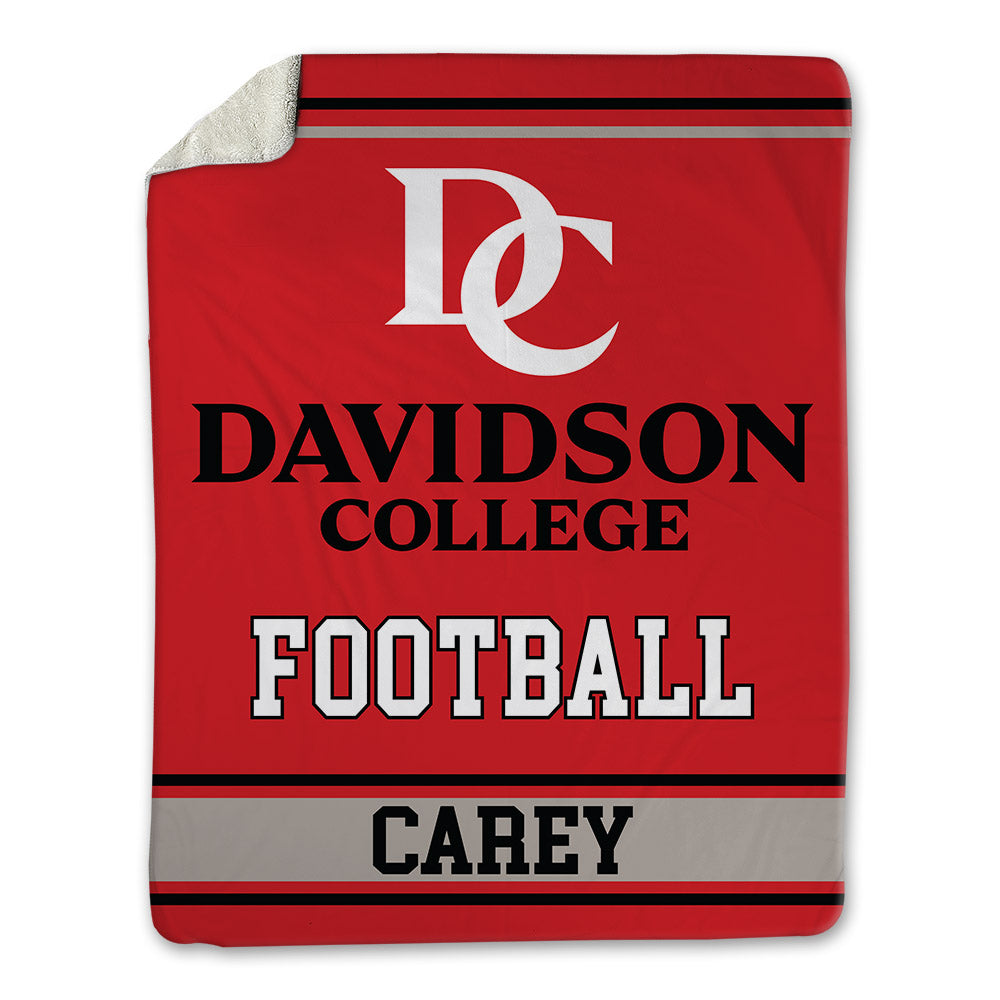 Davidson - NCAA Football : Aaron Carey - Blanket-0