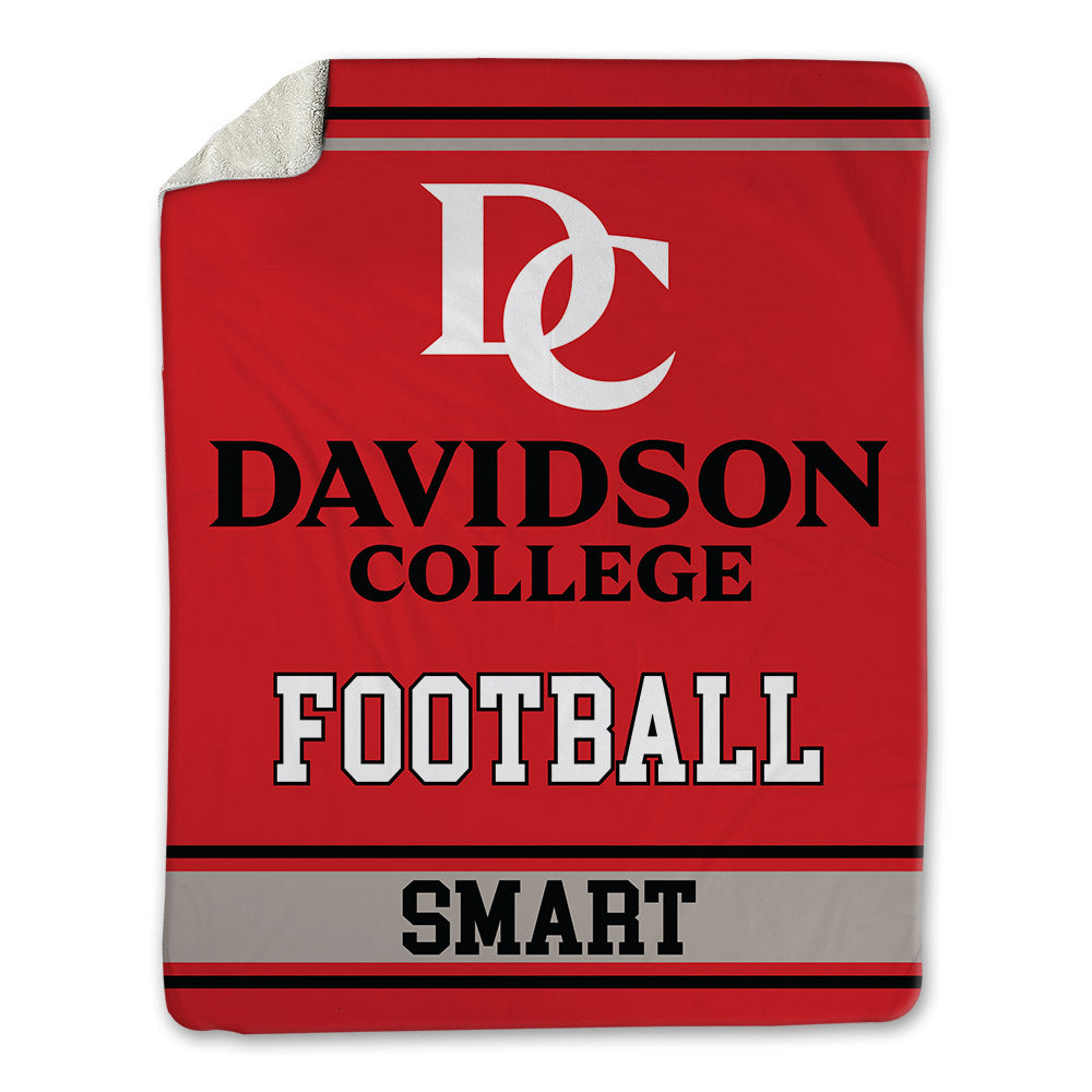 Davidson - NCAA Football : Landon Smart - Blanket-0