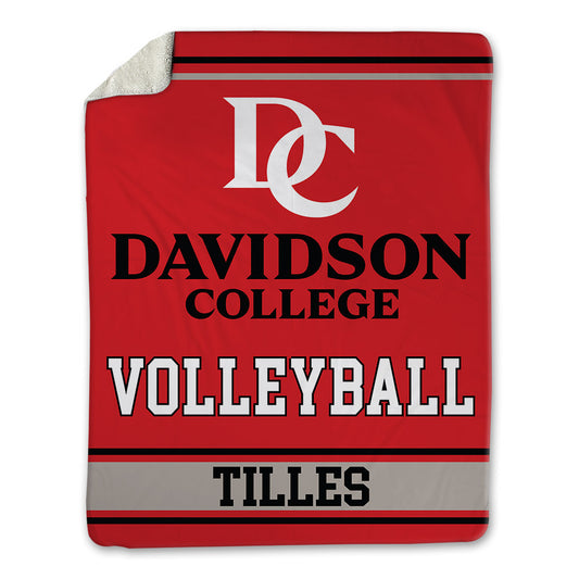 Davidson - NCAA Women's Volleyball : Melanie Tilles - Blanket-0