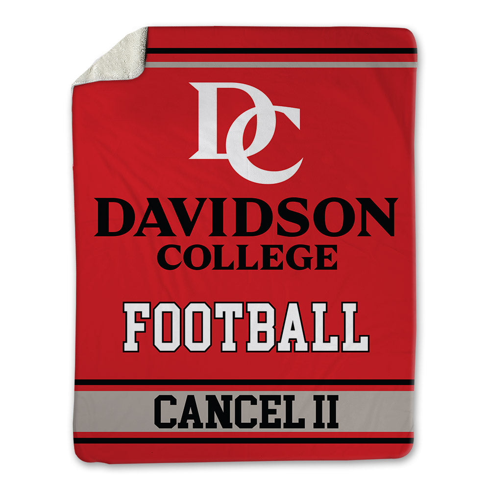 Davidson - NCAA Football : Quinton Cancel II - Blanket-0
