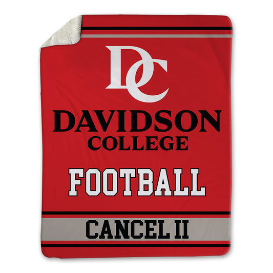 Davidson - NCAA Football : Quinton Cancel II - Blanket-0