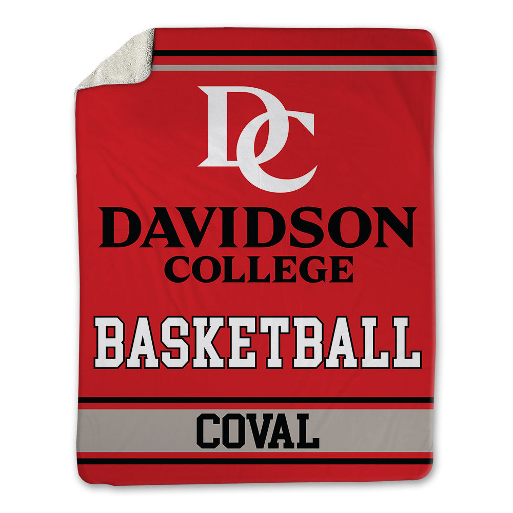 Davidson - NCAA Men's Basketball : Nick Coval - Blanket-0