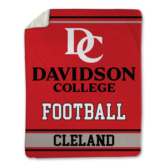 Davidson - NCAA Football : Coulter Cleland - Blanket-0