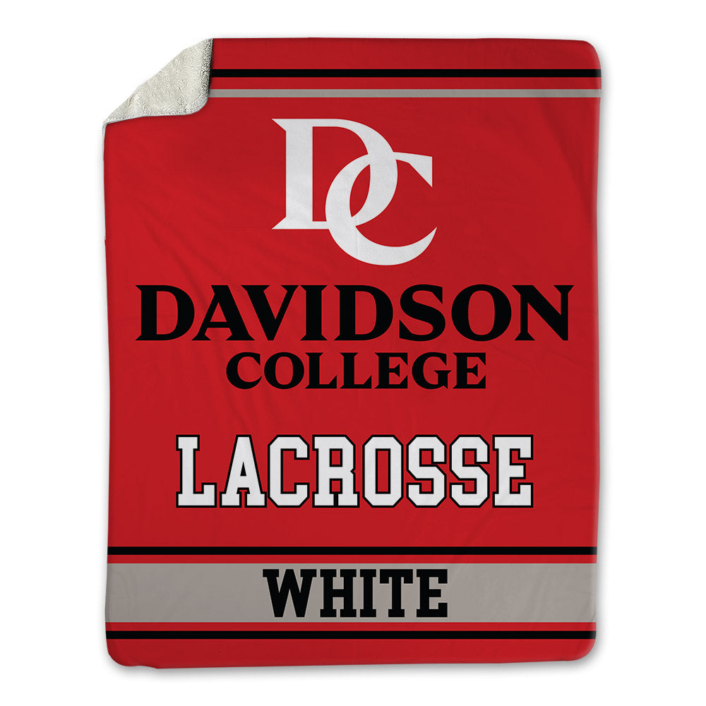 Davidson - NCAA Women's Lacrosse : Mali White - Blanket-0