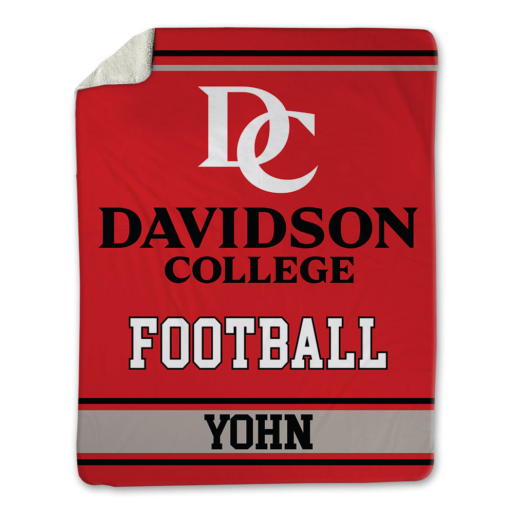 Davidson - NCAA Football : Gavin Yohn - Blanket-0