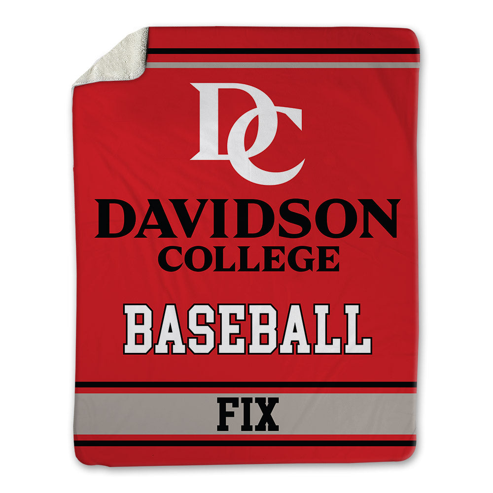 Davidson - NCAA Baseball : Isaac Fix - Blanket-0