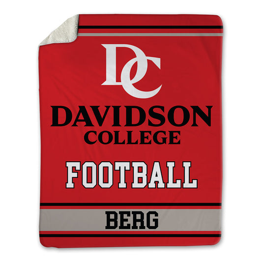 Davidson - NCAA Football : Brodey Berg - Blanket-0