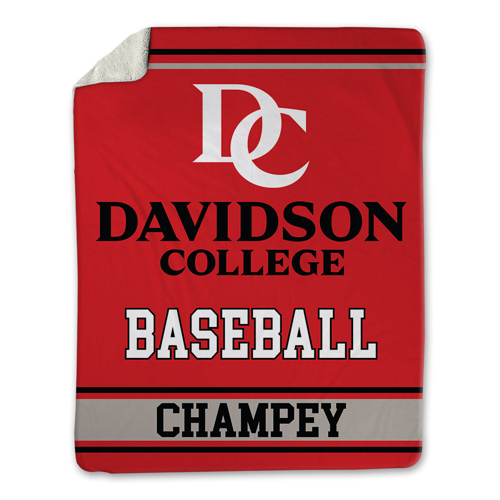 Davidson - NCAA Baseball : Brycen Champey - Blanket-0