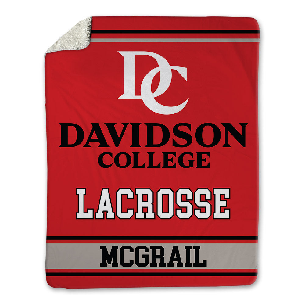 Davidson - NCAA Women's Lacrosse : Kella McGrail - Blanket-0