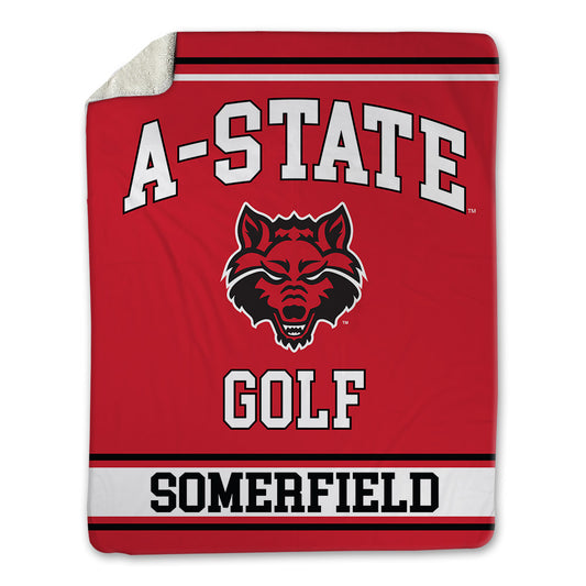 Arkansas State - NCAA Men's Golf : Chris Somerfield - Blanket-0