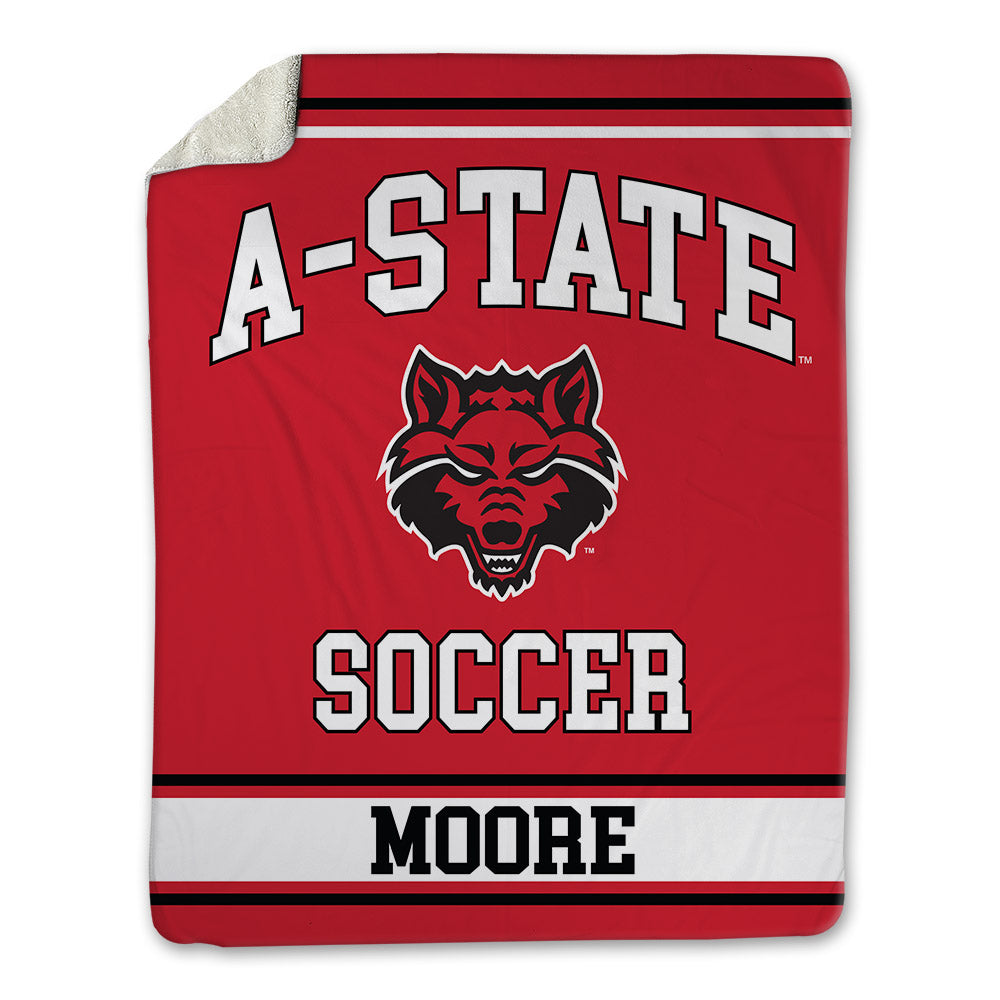 Arkansas State - NCAA Women's Soccer : Allison Moore - Blanket-0