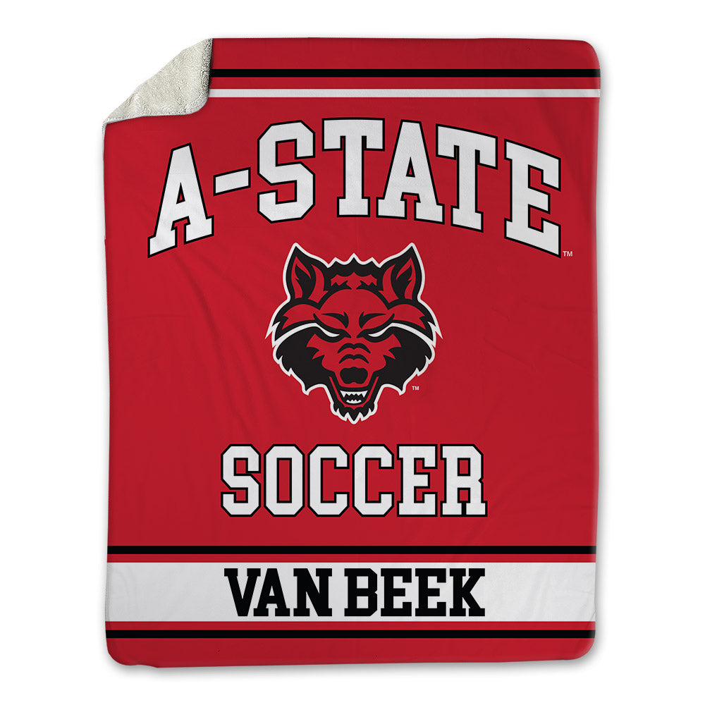 Arkansas State - NCAA Women's Soccer : Ryleigh Van Beek - Blanket-0