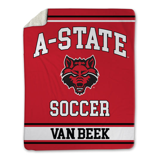 Arkansas State - NCAA Women's Soccer : Ryleigh Van Beek - Blanket-0
