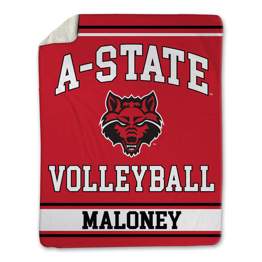 Arkansas State - NCAA Women's Volleyball : Mia Maloney - Blanket-0