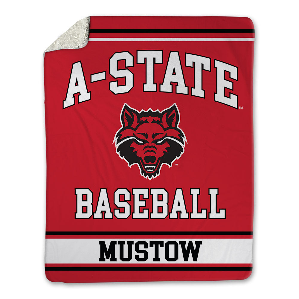 Arkansas State - NCAA Baseball : Adam Mustow - Blanket-0