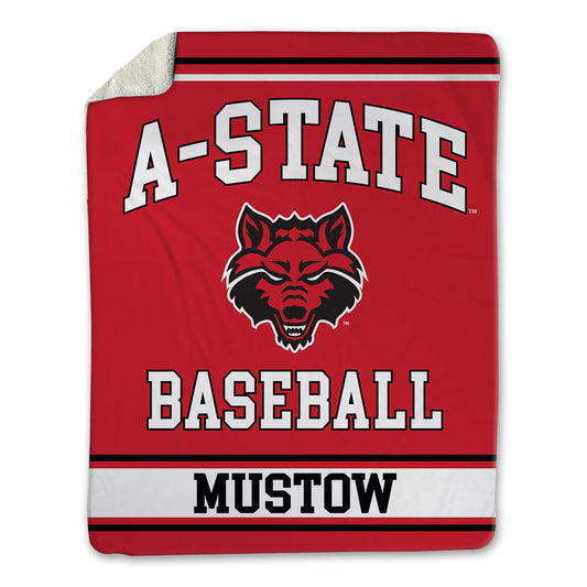 Arkansas State - NCAA Baseball : Adam Mustow - Blanket-0