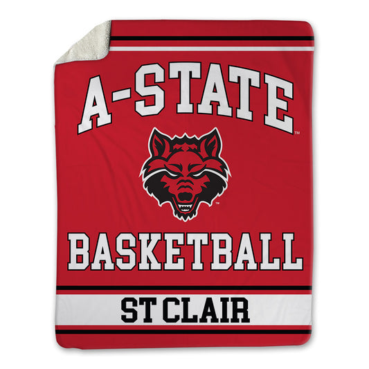 Arkansas State - NCAA Men's Basketball : Jacob St Clair - Blanket-0