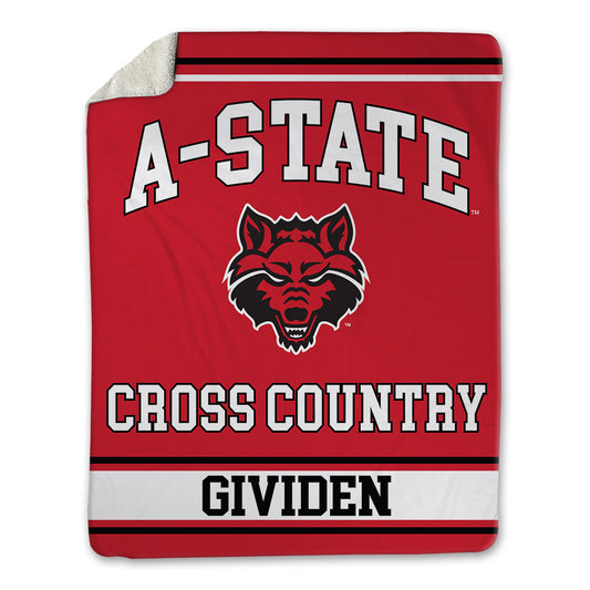 Arkansas State - NCAA Women's Cross Country : Veronique Gividen - Blanket-0