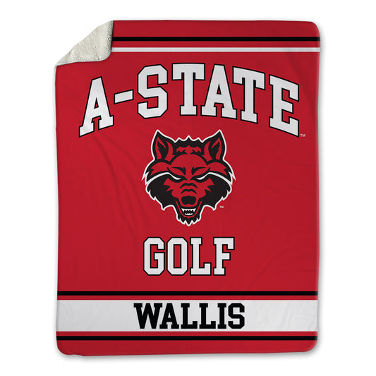 Arkansas State - NCAA Men's Golf : Jake Wallis - Blanket-0