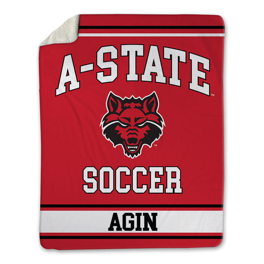 Arkansas State - NCAA Women's Soccer : Grace Agin - Blanket-0