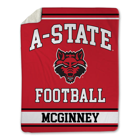 Arkansas State - NCAA Football : Jakwon Mcginney - Blanket-0