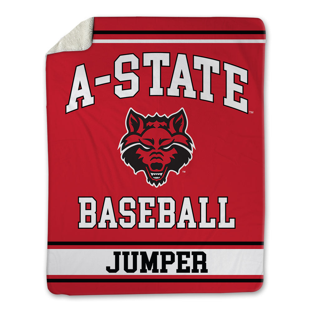 Arkansas State - NCAA Baseball : Cross Jumper - Blanket-0