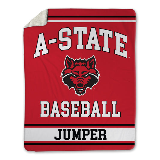 Arkansas State - NCAA Baseball : Cross Jumper - Blanket-0