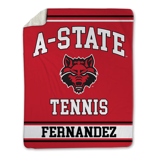 Arkansas State - NCAA Women's Tennis : Ariadna Fernandez - Blanket-0