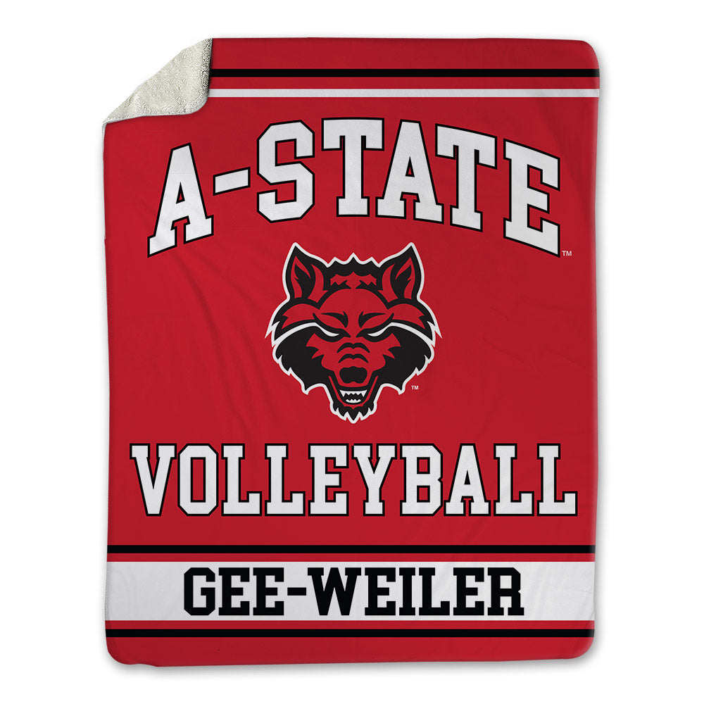 Arkansas State - NCAA Women's Volleyball : Libby Gee-Weiler - Blanket-0
