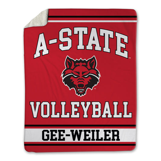 Arkansas State - NCAA Women's Volleyball : Libby Gee-Weiler - Blanket-0