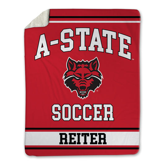 Arkansas State - NCAA Women's Soccer : Halle Reiter - Blanket-0