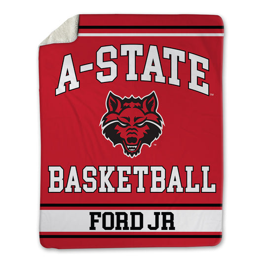 Arkansas State - NCAA Men's Basketball : Terrance Ford Jr - Blanket-0