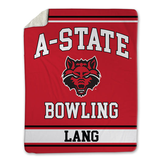 Arkansas State - NCAA Women's Bowling : Amanda Lang - Blanket-0