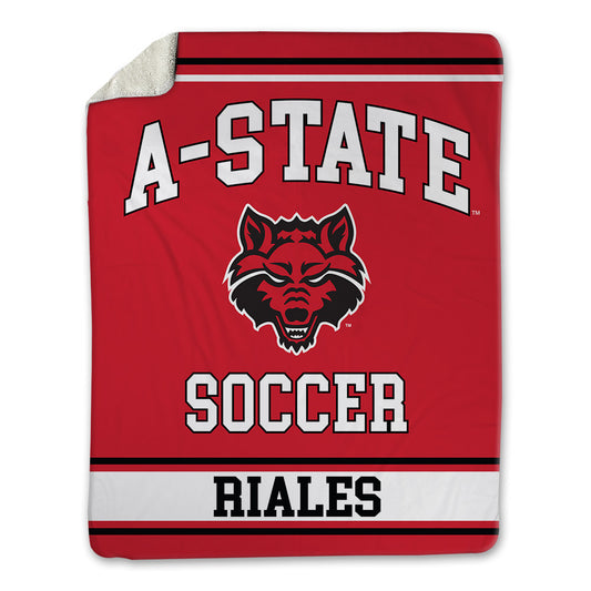 Arkansas State - NCAA Women's Soccer : Emma Riales - Blanket-0