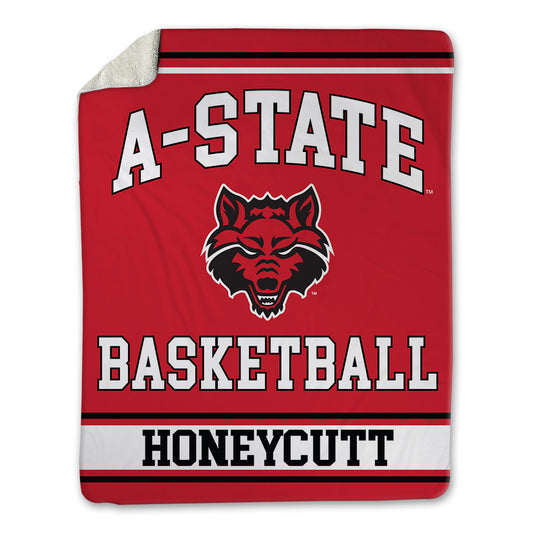 Arkansas State - NCAA Men's Basketball : Weston Honeycutt - Blanket-0