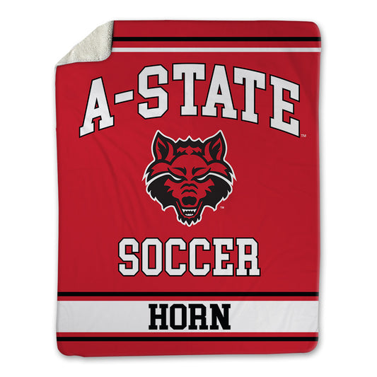 Arkansas State - NCAA Women's Soccer : Kennedy Horn - Blanket-0