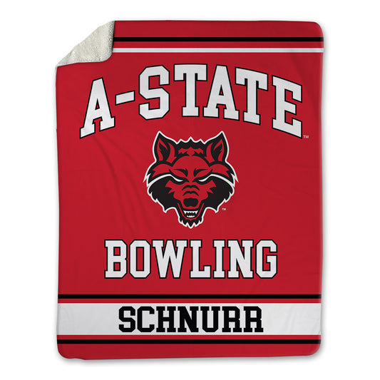 Arkansas State - NCAA Women's Bowling : Jessica Schnurr - Blanket-0