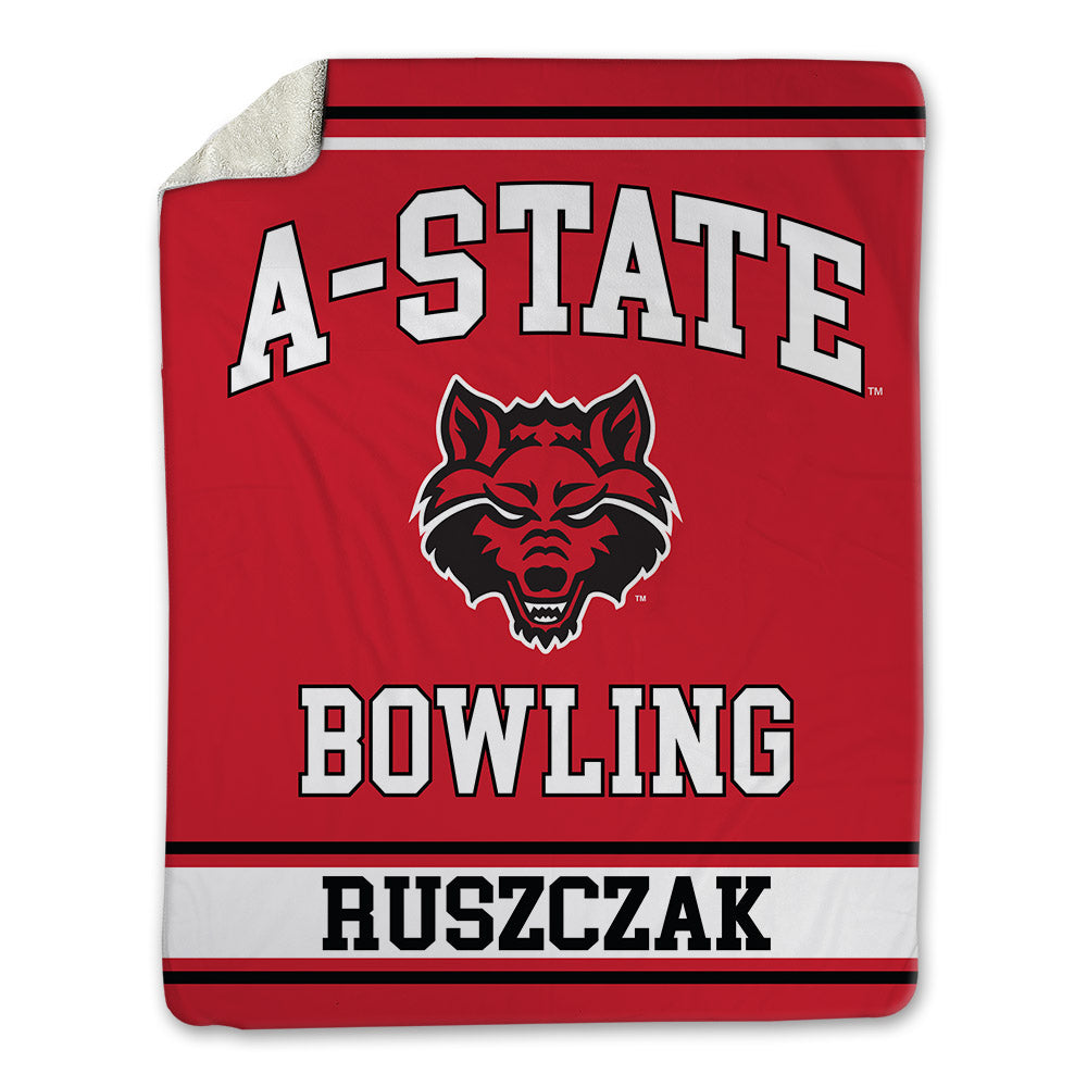 Arkansas State - NCAA Women's Bowling : Katie Ruszczak - Blanket-0