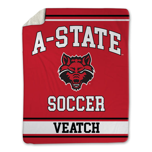 Arkansas State - NCAA Women's Soccer : Sydney Veatch - Blanket-0