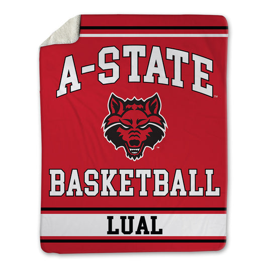 Arkansas State - NCAA Men's Basketball : Julian Lual - Blanket-0