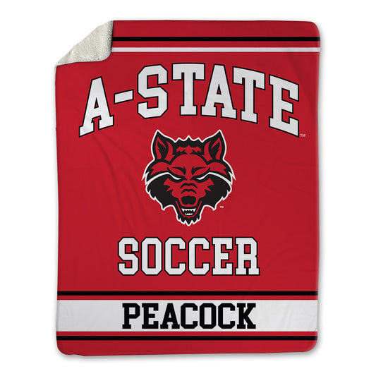 Arkansas State - NCAA Women's Soccer : Keelyn Peacock - Blanket-0