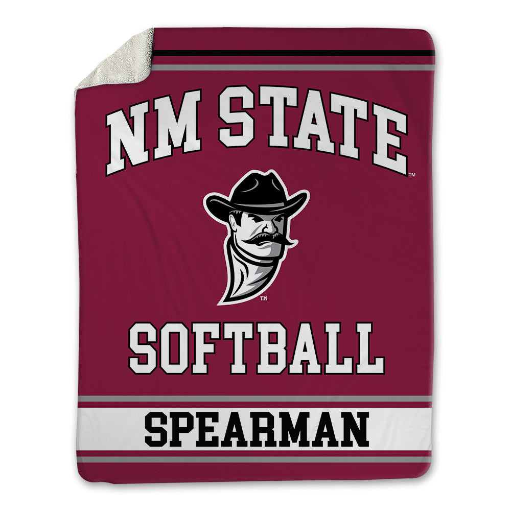 NMSU - NCAA Softball : Desirae Spearman - Blanket-0