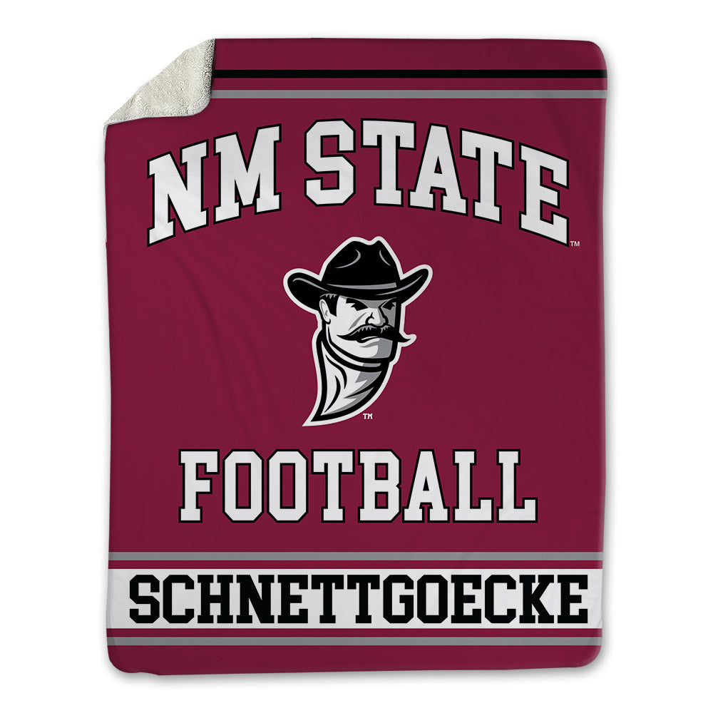 NMSU - NCAA Football : Cole Schnettgoecke - Blanket-0