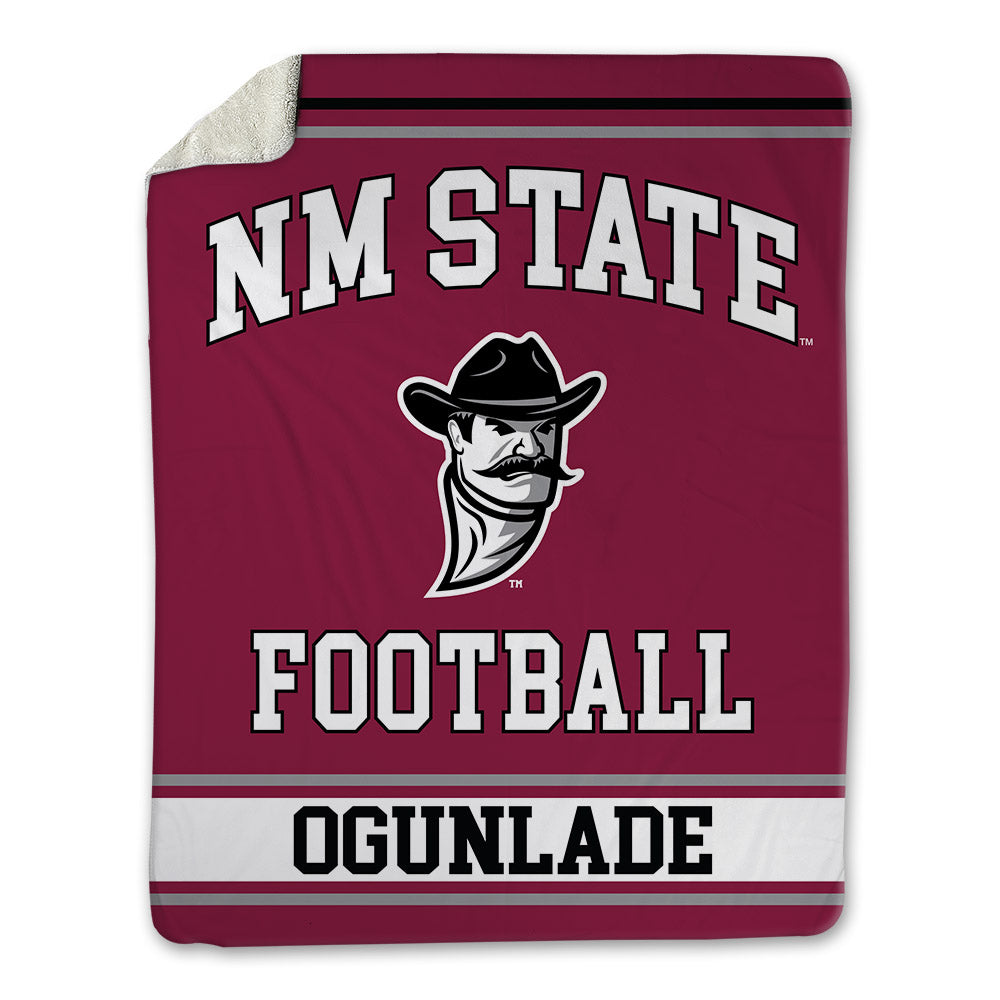 NMSU - NCAA Football : Janik Ogunlade - Blanket-0