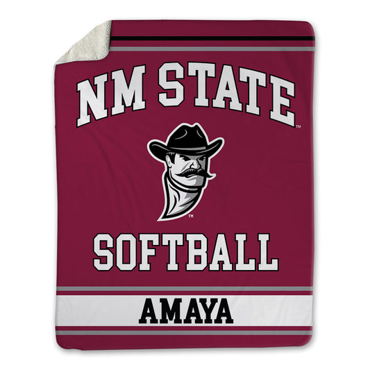 NMSU - NCAA Softball : Karyme Amaya - Blanket-0