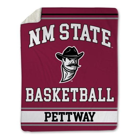 NMSU - NCAA Men's Basketball : Tanahj Pettway - Blanket-0